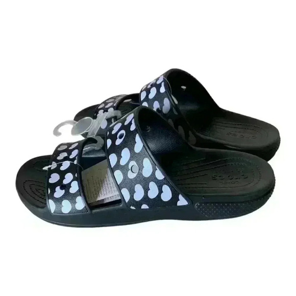 Crocs Heart Print Sandals Men's Size 15 Shoes NEW - Picture 5 of 14
